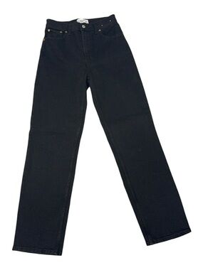 NWOT Abercrombie & Fitch 90’s Ultra Highrise Straight leg Jean 27 black